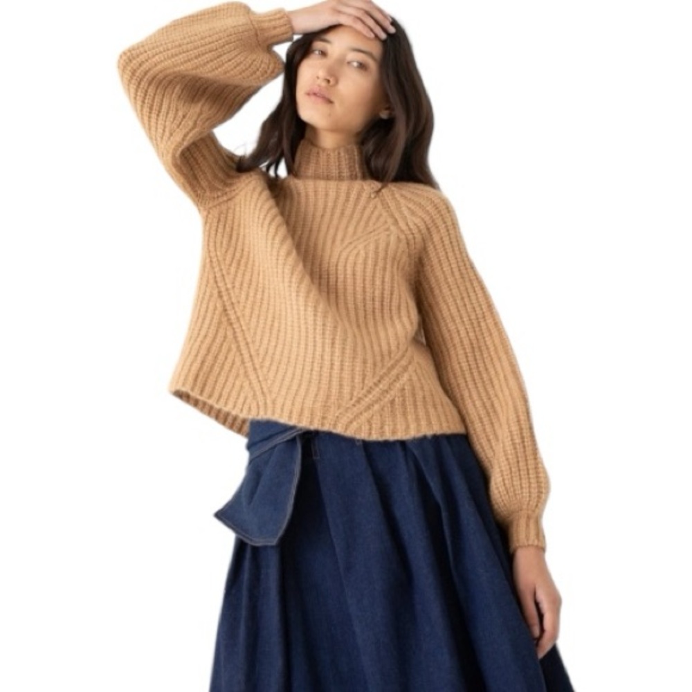 Ulla Johnson Micha Turtleneck in Camel Size Medium